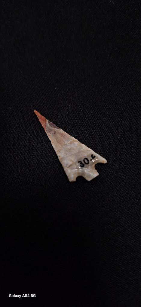 新石器时代 燧石 新石器时代彩色燧石箭头，约公元前6000年，非洲私人考古收藏 - 36 mm  (没有保留价) #1.0