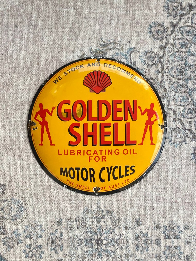 Sign - Golden Shell - Plaque émaillée #1.0