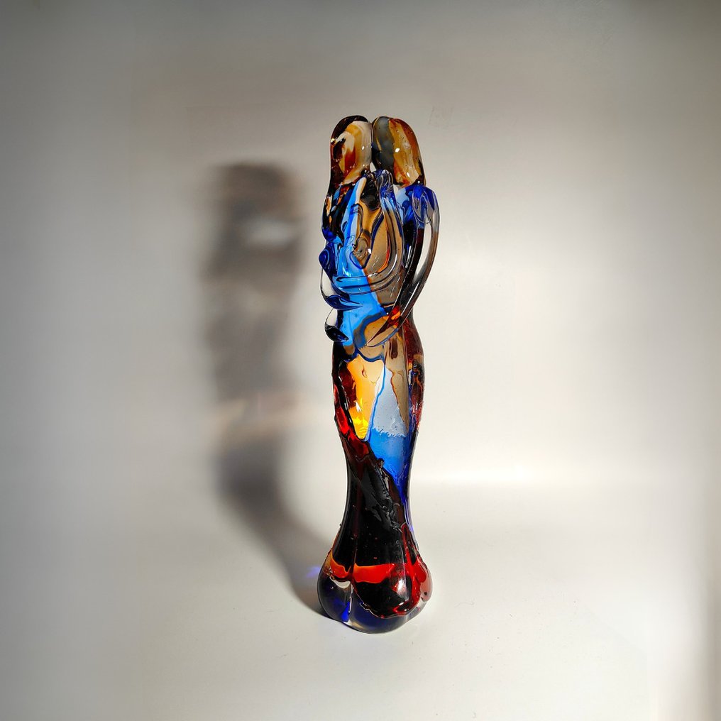 Tagliapietra Fabio - 雕刻, Amanti - 34 cm - 穆拉諾玻璃 - 2025 #2.1