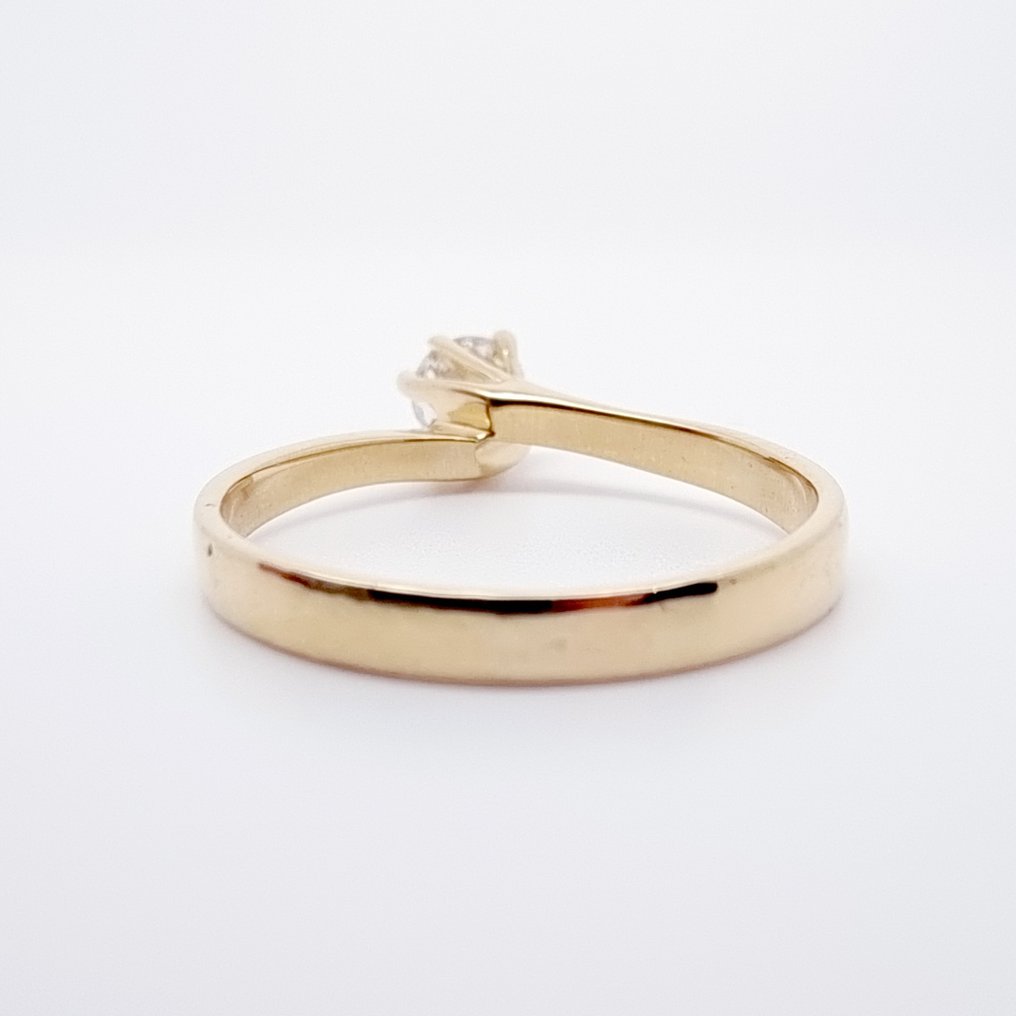 戒指 - 18 克拉 黃金 鉆石 (天然)  #4.3