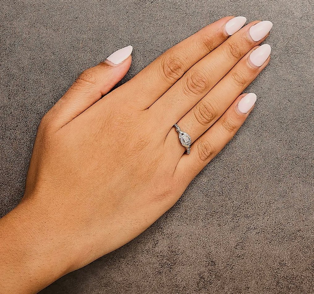 Intini Jewels - Δαχτυλίδι αρραβώνων - halo - 10 kt. Κίτρινο χρυσό -  10.00ct. tw. #3.2