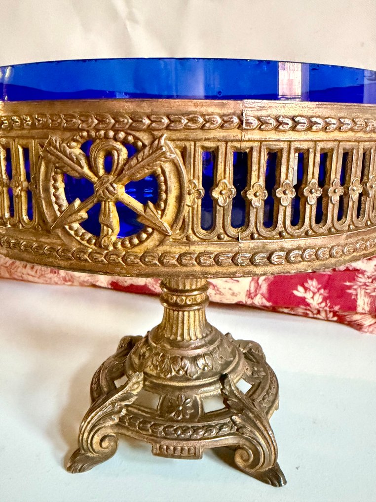 水果盘 (2) - Exclusive Empire-style stand with Parisian pattern - 镀金青铜, 钴 - 已注册，铜 #1.0