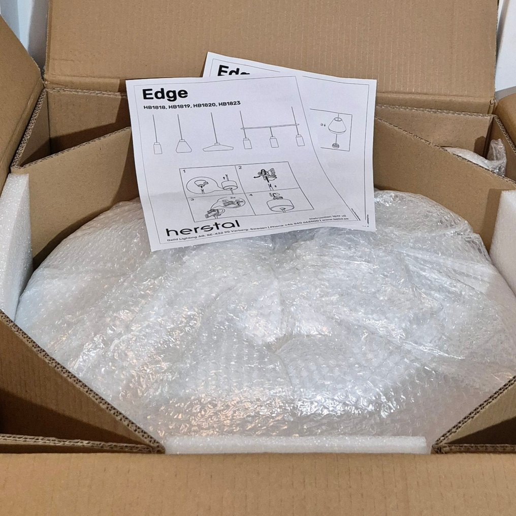 Herstal - Mikael Berlin - Κρεμαστό φωτιστικό - Edge 500 - Λευκό - Μέταλλο - Χωρίς αποζημίωση #4.3