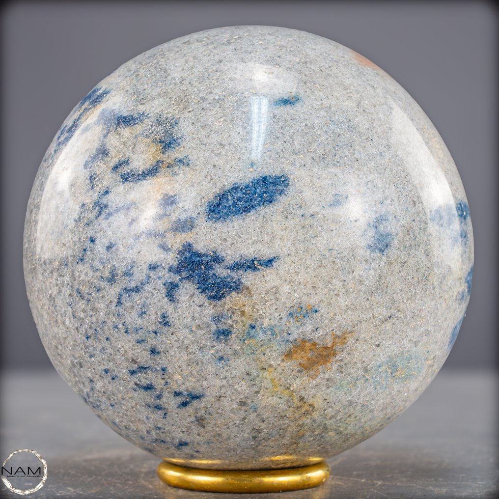 Φυσική σφαίρα K2 – Σπάνια μήτρα χαλαζία με γαλάζιες εγκλείσεις.- 1739.66 g #2.1