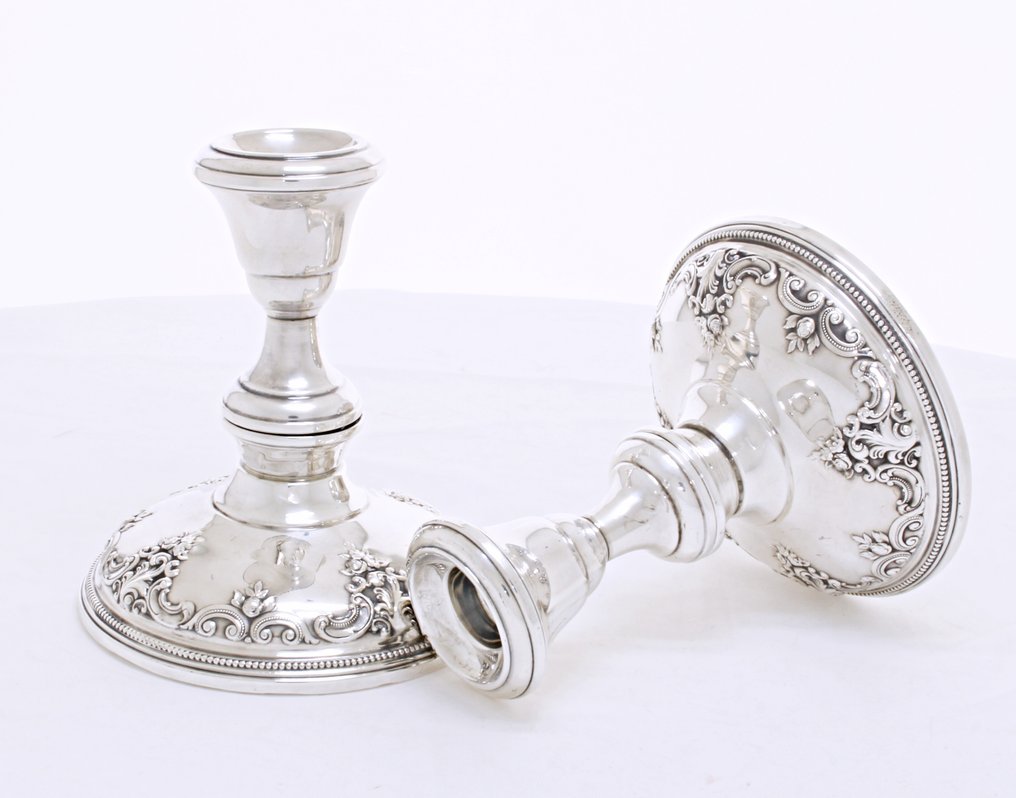 燭台 (2) - .925 銀 - 银烛台 Wallac #2.1