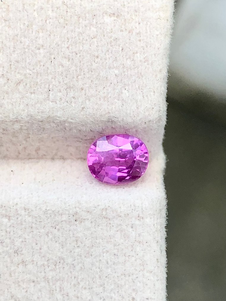 χωρίς τιμή ασφαλείας - 1 pcs Ροζ Ζαφείρι - 1.04 ct - Διεθνής Ένωση Έγχρωμων Πολύτιμων Λίθων (ICA GemLab) #1.0