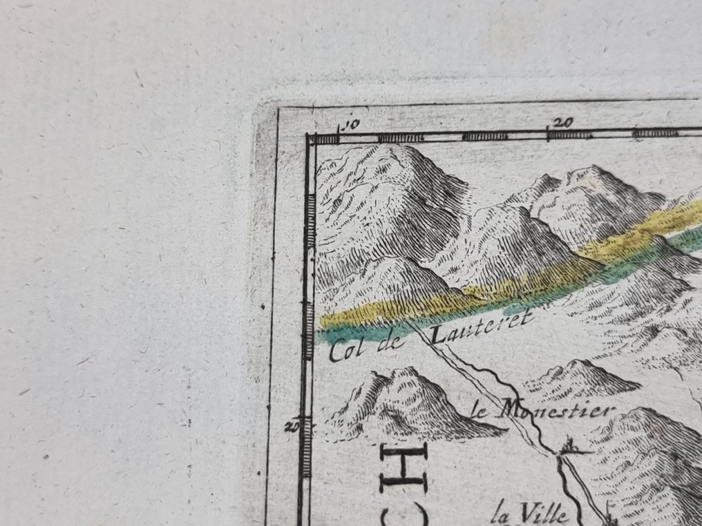 Italien - Piemonte, Pinerolo, Briançon og Delfinato.; BODENEHR Gabriel (1664-1758), Augusta [ca 1704] - "REYSE CART aus dem DELPHINAT in ITALIEN" - 1701-1720 #4.3