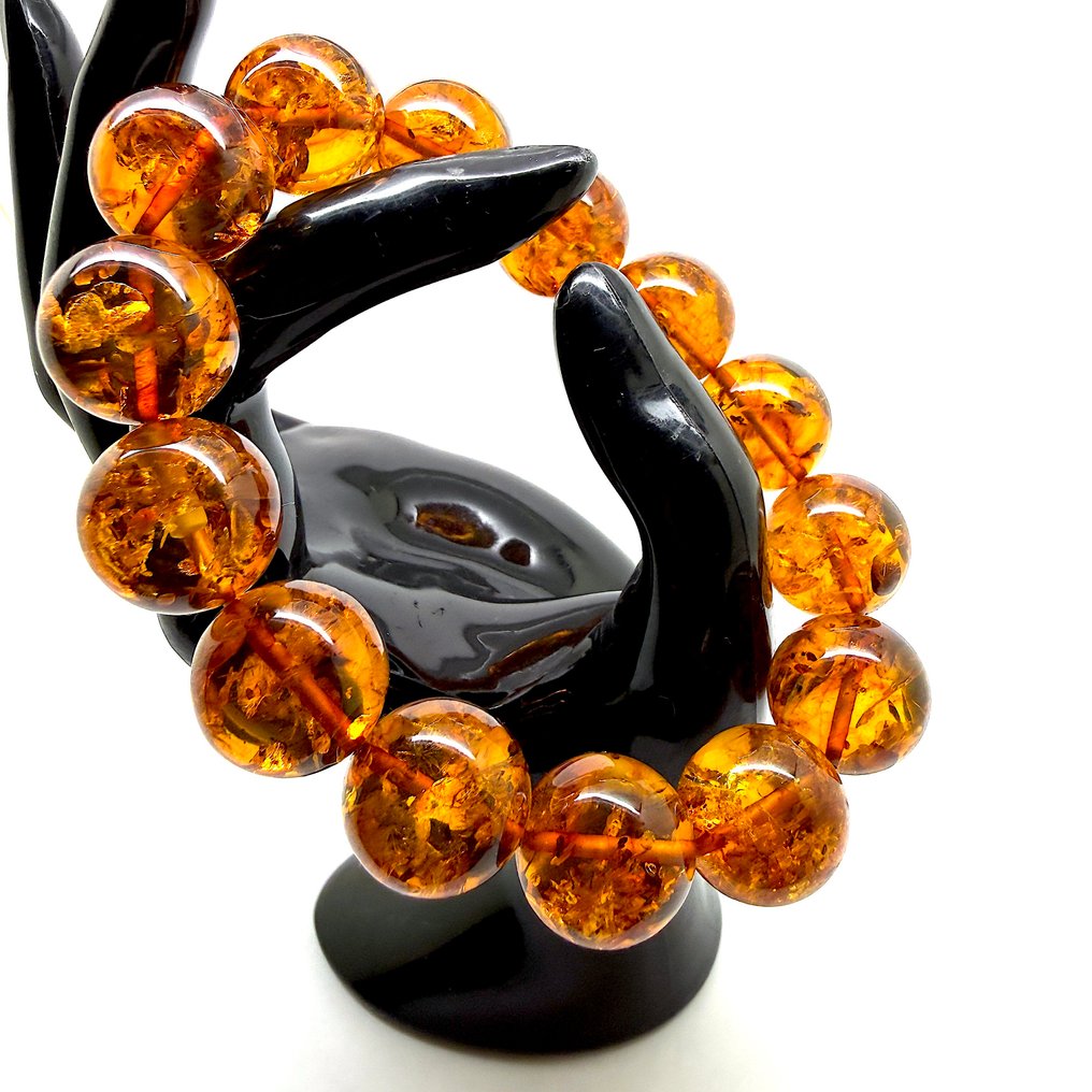 Βραχιόλι με χάντρες από Βαλτική κεχριμπάρι 16 mm 32,3 g - Κεχριμπάρι - Baltic amber - succinite #1.0