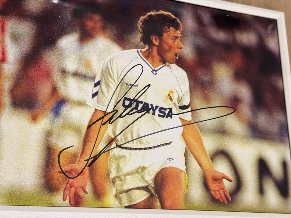 皇家马德里 - 西班牙足球联盟 - Emilio Butragueño - 照片, 装裱  #1.0