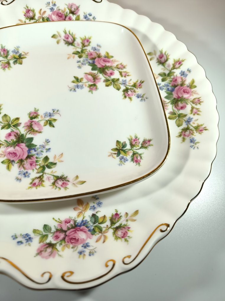 Royal Albert - Royal Albert - Serving tray (2) - Bone - Royal/Moss Rose/(c.1957) #1.0