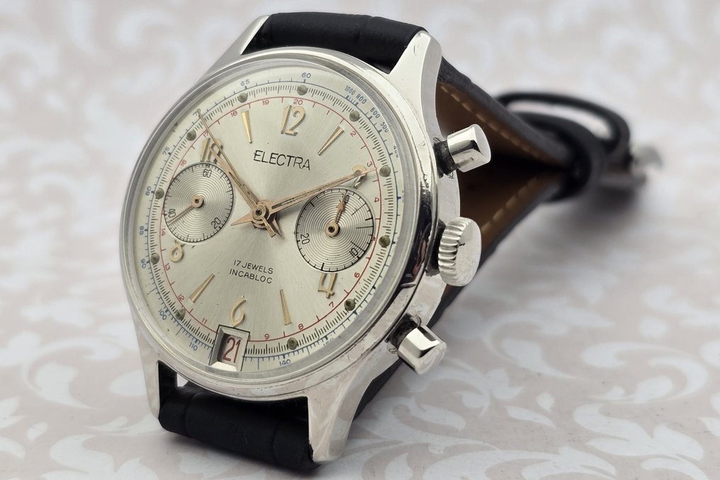 Chronographe Suisse - Electra - Cal. Landeron 187 - No reserve price - Men - 1900-1949  #1.0