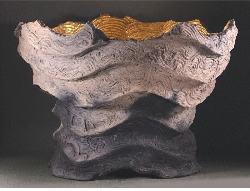 大型装饰性碗 - 陶瓷 - 坂田甚内 Sakata Jinnai (1943-) - 日本 - 1900-2000 #1.0