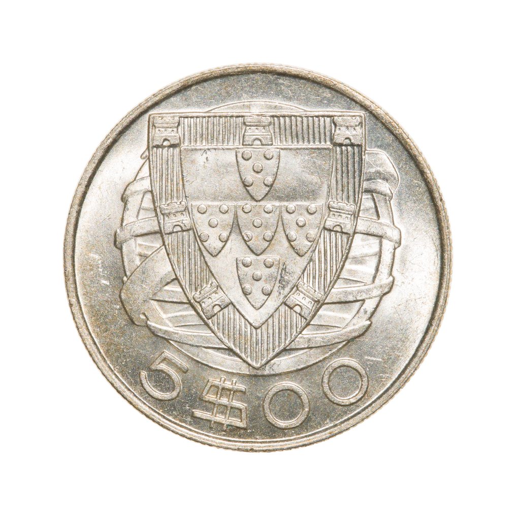 Πορτογαλία. República Portuguesa. 5 Escudos 1943 (χωρίς τιμή ασφαλείας) #1.0