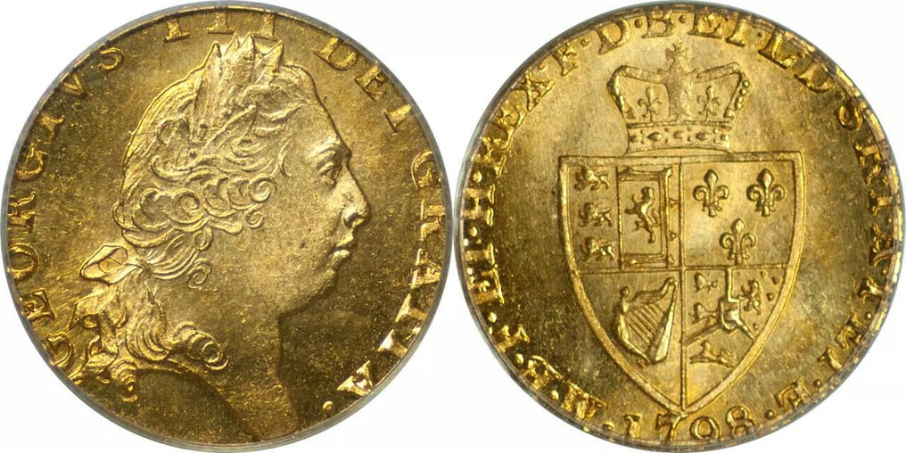 英國. 喬治三世. Guinea 1798 - PCGS MS64 #3.2