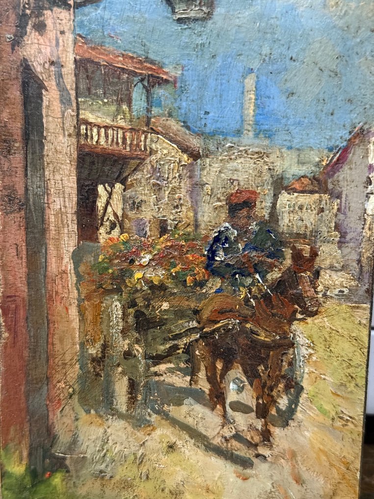 Carlo Brancaccio (1861-1920), Attr. - Calesse a Napoli #4.3