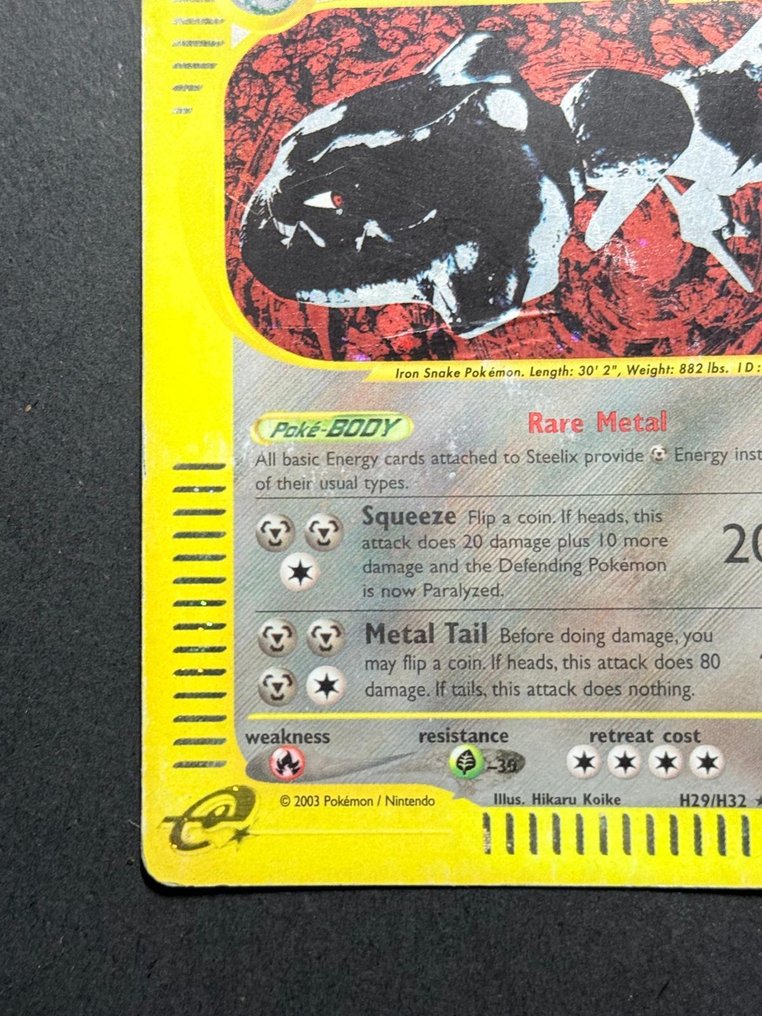 Pokémon - 1 Card - Steelix Holo H29/H32 - Skyridge - ENG - WOTC #3.2