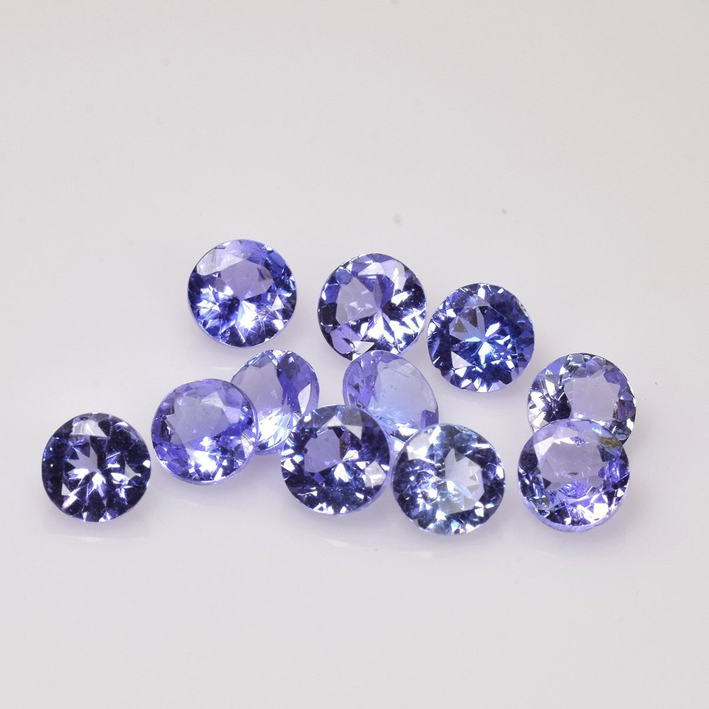 没有保留价 - 11 pcs  蓝色 坦桑石  - 2.98 ct - 安特卫普宝石检测实验室（ALGT） #2.1