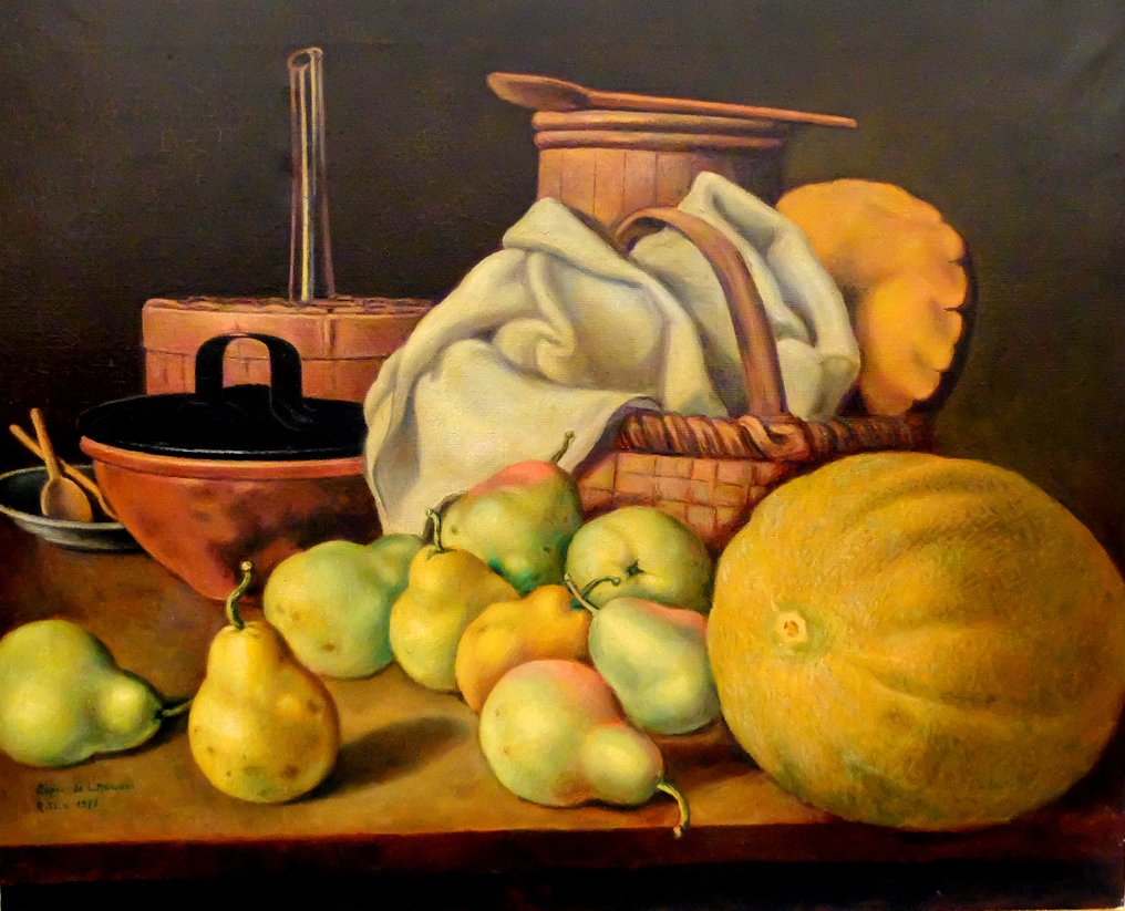 Ramon Ylla (1926 – 1998) - Bodegón frutal (siguiendo los modelos de Luis Meléndez) #1.0