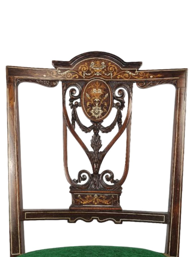 Maple & Co - 椅 - 桃花心木 - 爱德华时代镶嵌工艺 #1.0