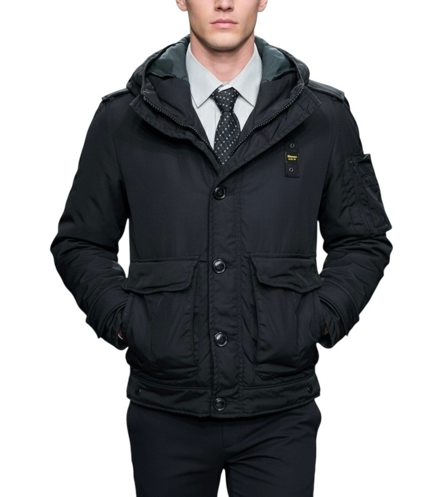 BLAUER Exclusive Aviator Bomber Real Down Jacket Coat - Tg. L - Special Collection - NO RP - Παλτό #1.0