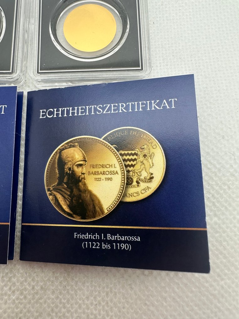 Tchad. Medal ND  , oro   (.999) (2 bars)  (Ingen mindstepris) #2.1