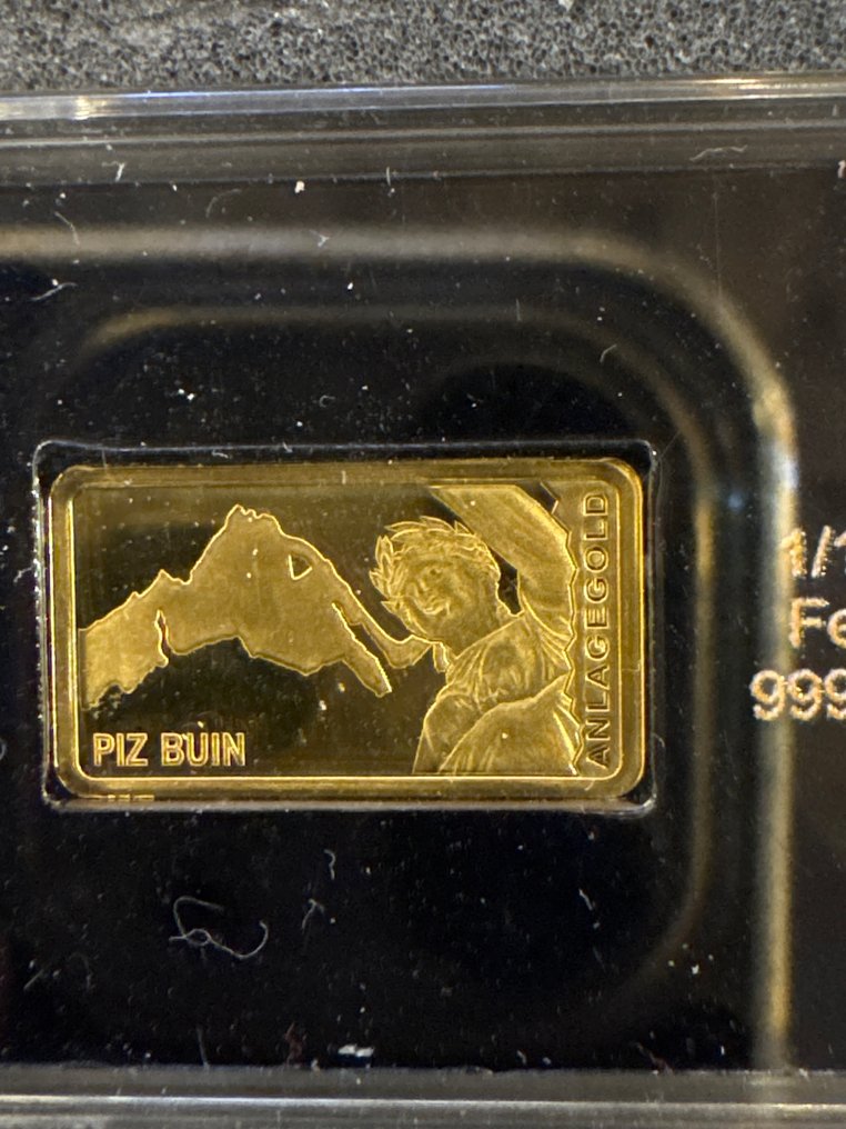 Sveitsi. Gold medal Piz Buin 1/100 oz(.999) mit CoA  (Ei pohjahintaa) #1.0