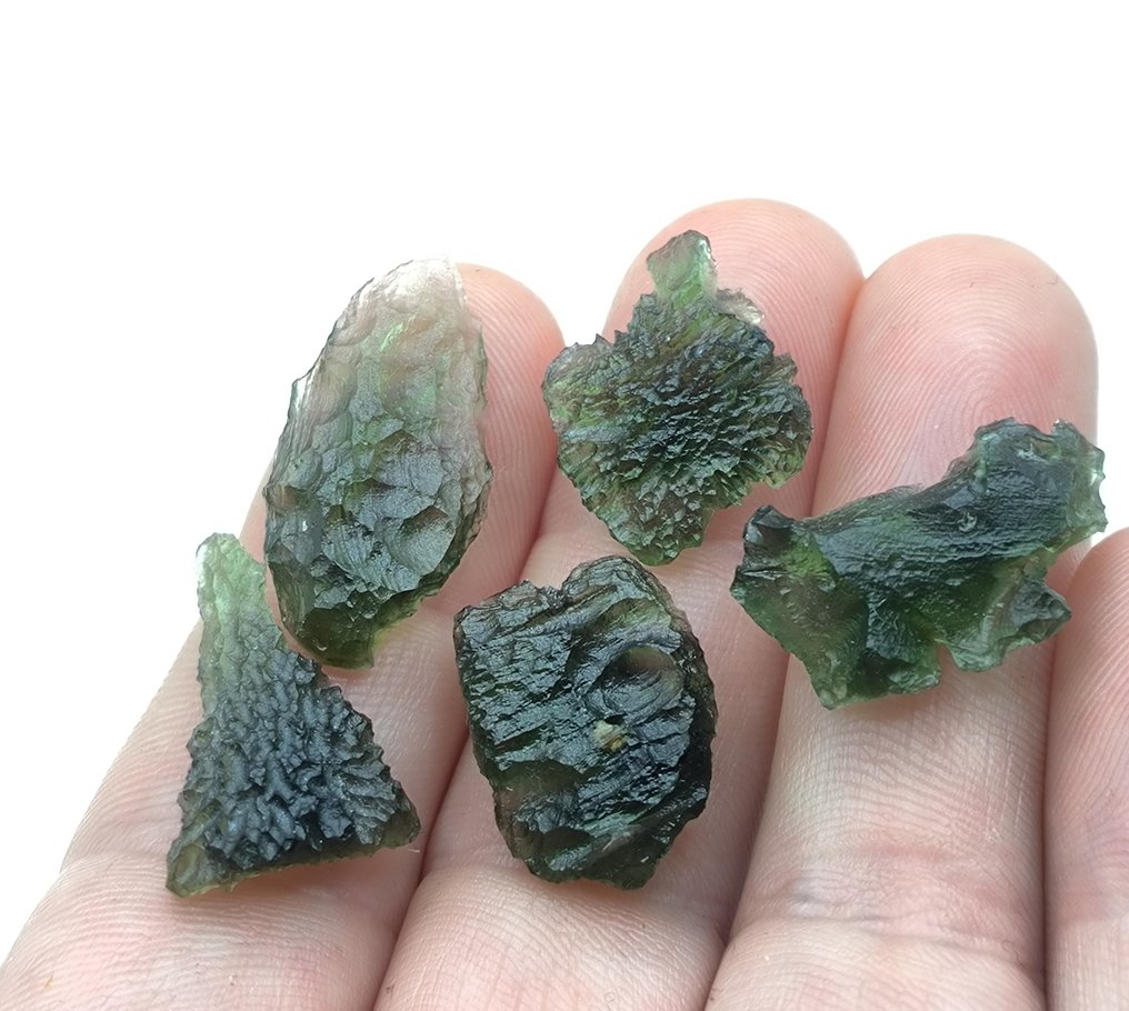 Μολδαβίτης Μολδαβίτες από το Chlum, Νότια Βοημία. - 10 g - (5) #3.2