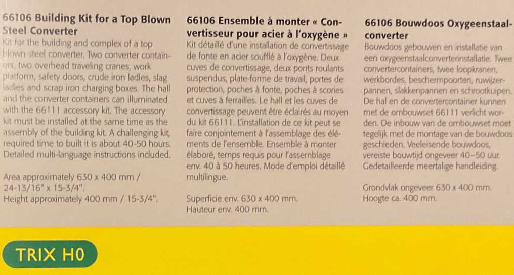 Trix H0轨 - 66106 - 模型火车建筑物 (1) #2.1