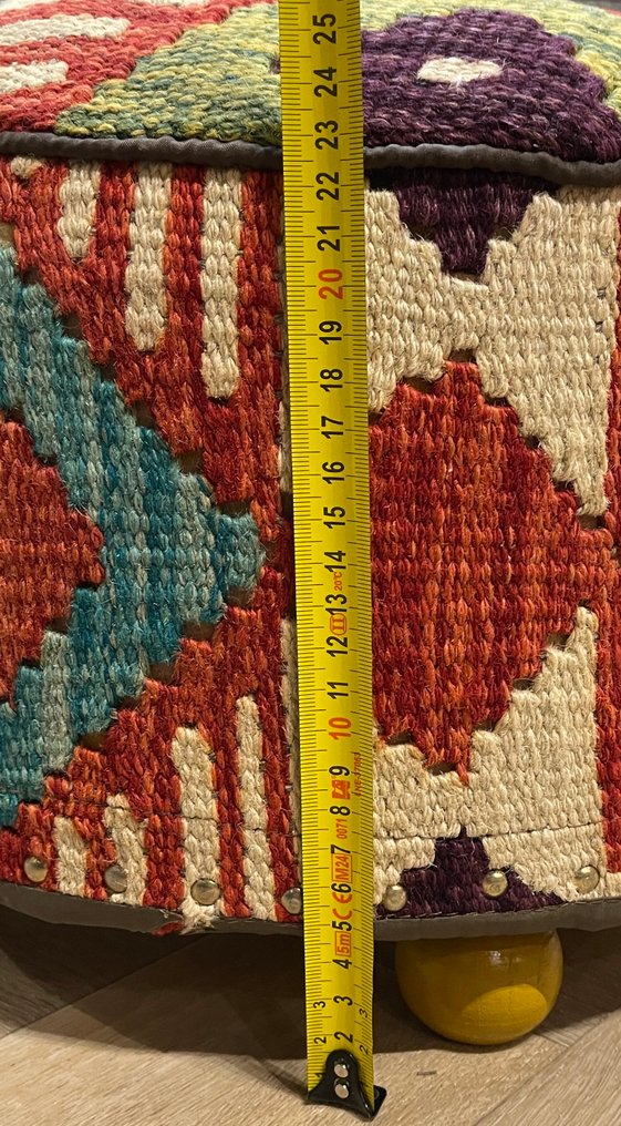 Kelim 手工编织地毯 - 未使用 - 羊毛 - 彩色 Kelim - 全新 - 小地毯 - 34 cm - 34 cm #3.2