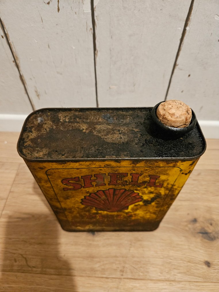 Σπάνιο δοχείο πετρελαίου Shell περίπου το 1920, ΣΠΑΝΙΟ!!!!!!! - Originale, rare Oeldose SHELL um 1920!!!!!! RARITAET!!!!!!! - Πινακίδα - Μέταλλο #2.1