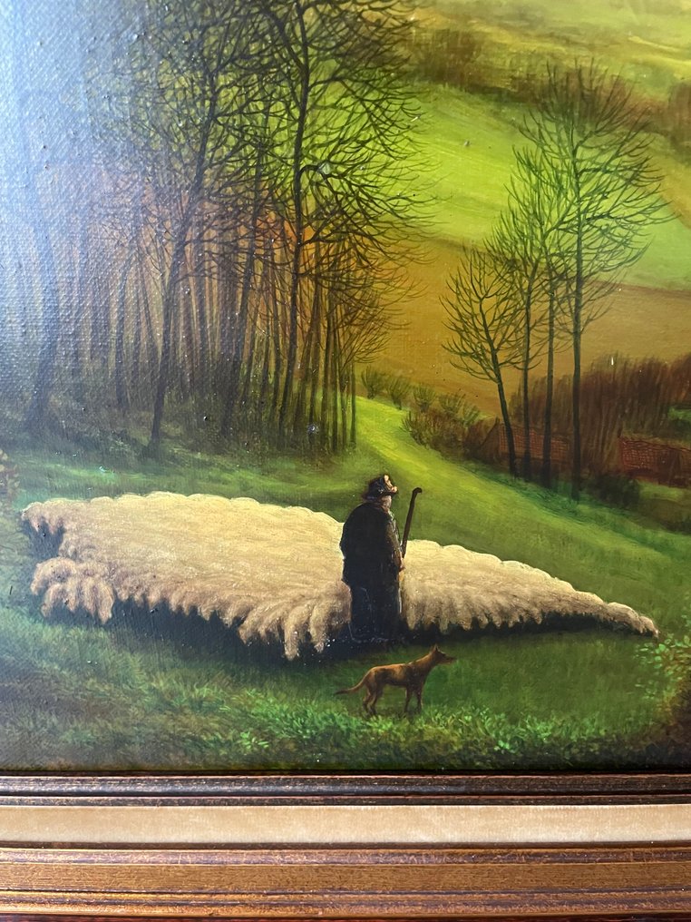 Belgian school (XX) - Herder met schapen #4.3