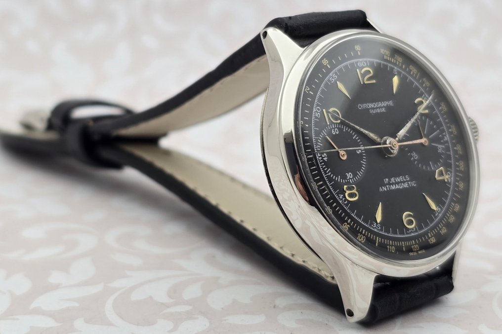 Chronographe Suisse - Cal. Landeron 48 - No reserve price - Men - 1900-1949  #2.1