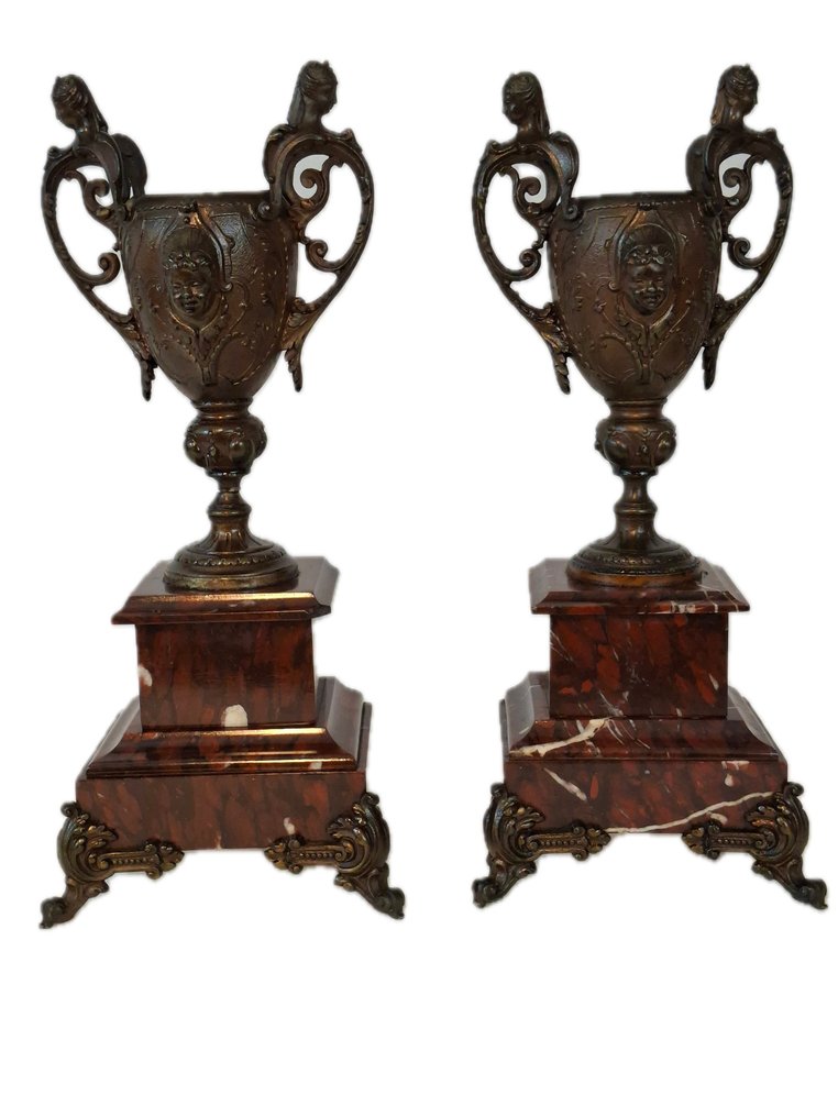 Ørevase (2)  - Legering, Marmor #1.0