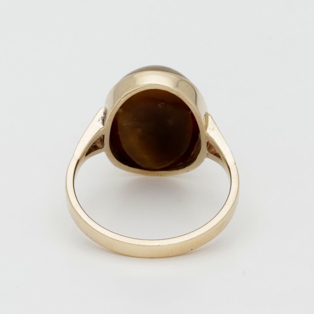 戒指 - 14 克拉 黃金 石英 #3.2