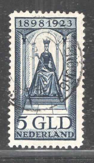 Ολλανδία 1923 - Επετείος κυβέρνησης Wilhelmina - 2 1/2 και 5 Gulden - NVPH 130/131 #2.1