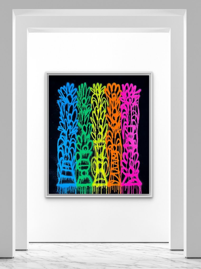 Nuno Barbedo (1983) - Neon drips (XL SIZE) #4.3