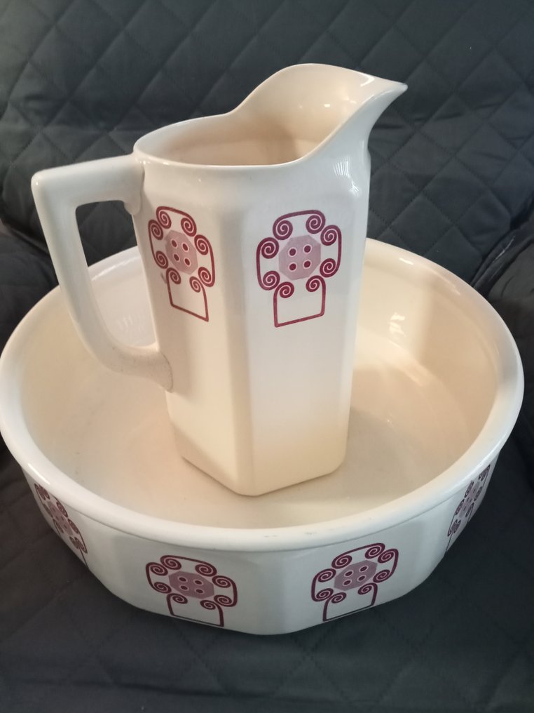 Samtida Toalett-set (2) - Sarreguemines - Porslin #1.0