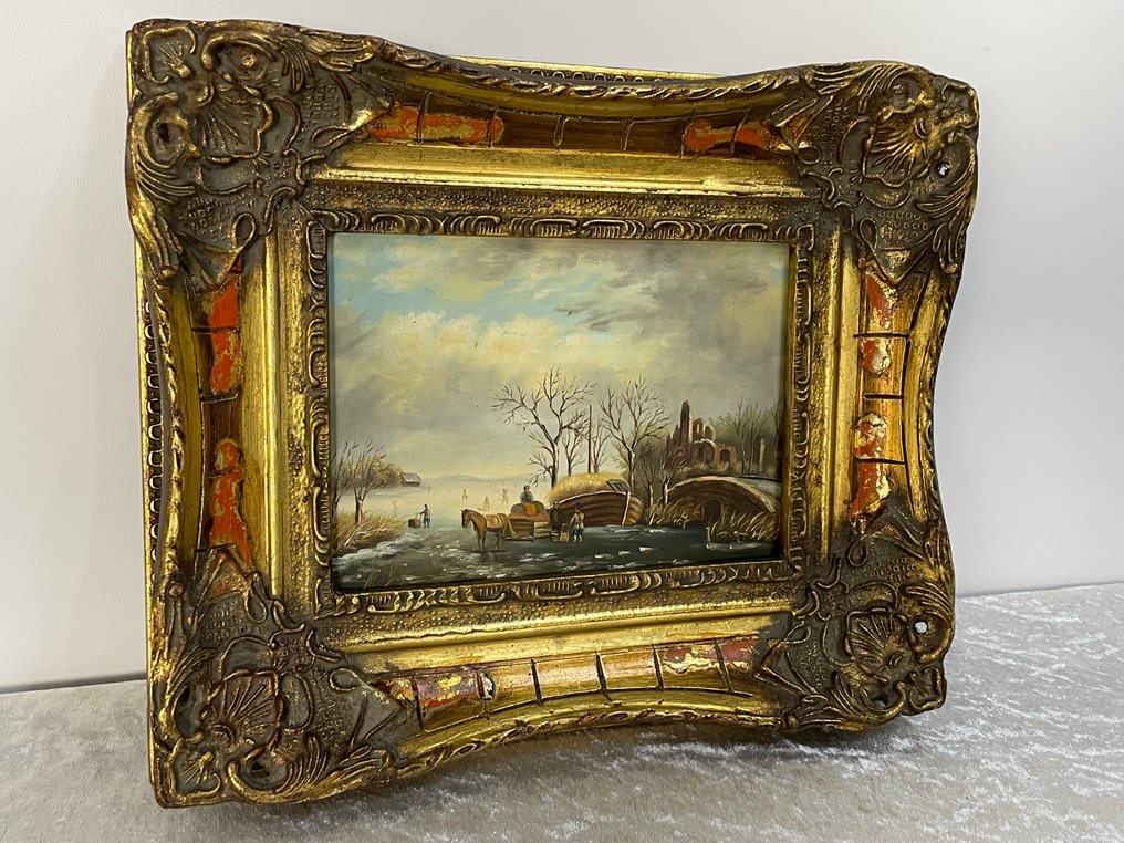 Biggs & Sons - Barok Schilderij Wintertafereel #2.1