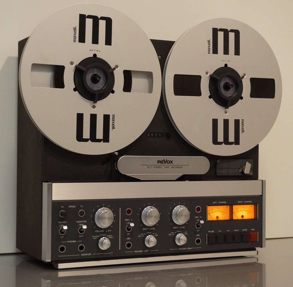 Revox - B-77 / 2轨 / 3电机 / 3头 / 原始用户手册 / Revox NAB 盤式磁帶機（26 厘米） #1.0