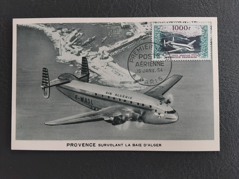 France 1954/1985 - First Day Issue illustrated FDCs with Air Mail and Maxi Card Bréguet 'Provence' 1 - PA n°33 // Voir photos & déscriptif #1.0