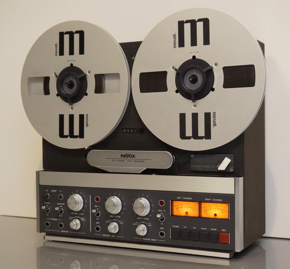 Revox - B-77 / 2轨 / 3电机 / 3头 / 原始用户手册 / Revox NAB 盤式磁帶機（26 厘米） #1.0