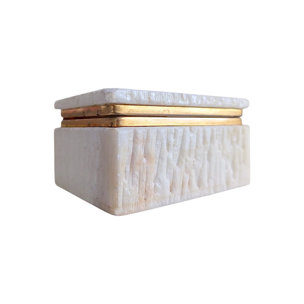 珠宝盒 - 1950年代 - 1960年代 - Romano Bianchi（属性） - 意大利 - Alabaster #2.1