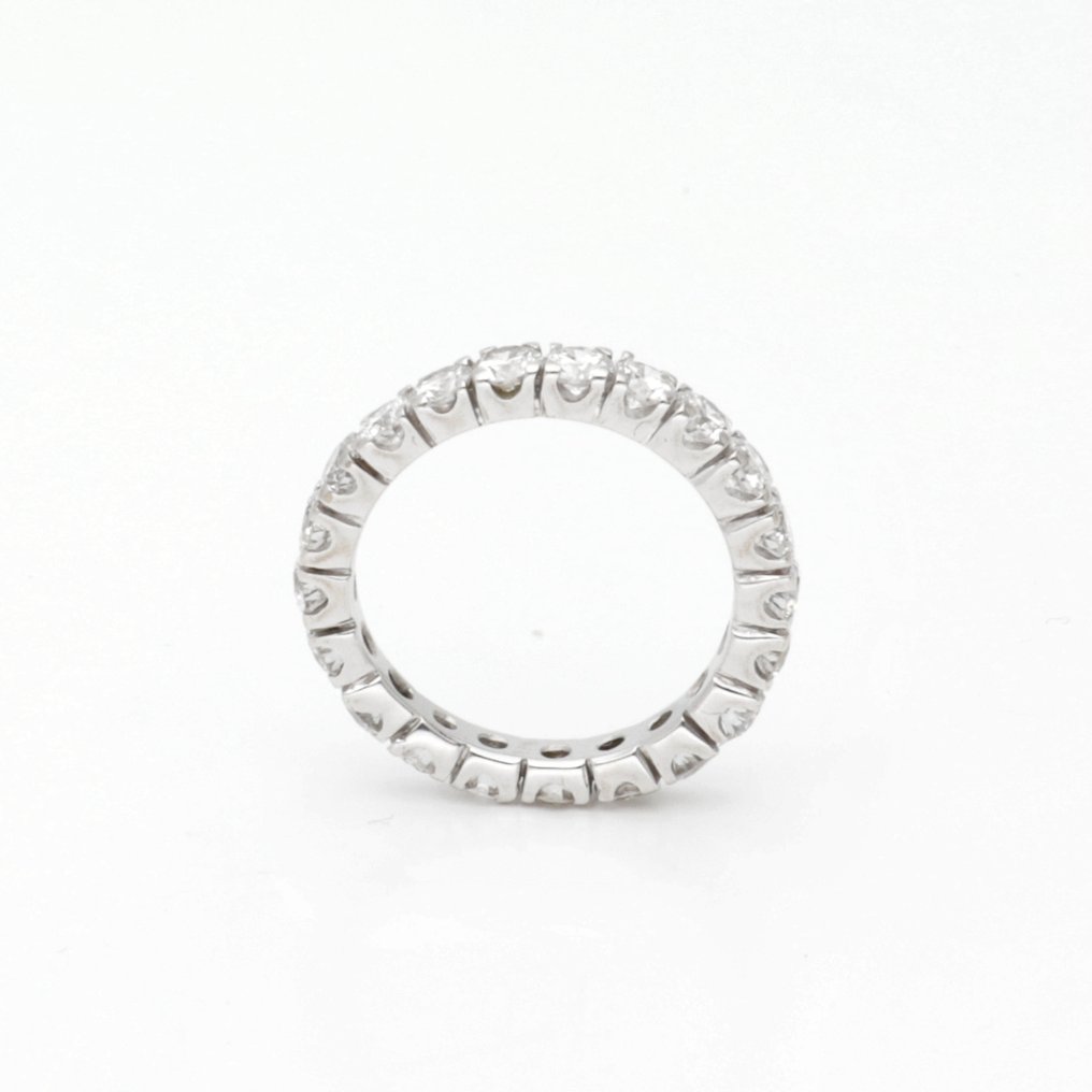 戒指 - 18K包金 白金 -  2.31ct. tw. 钻石 (天然)  #3.2