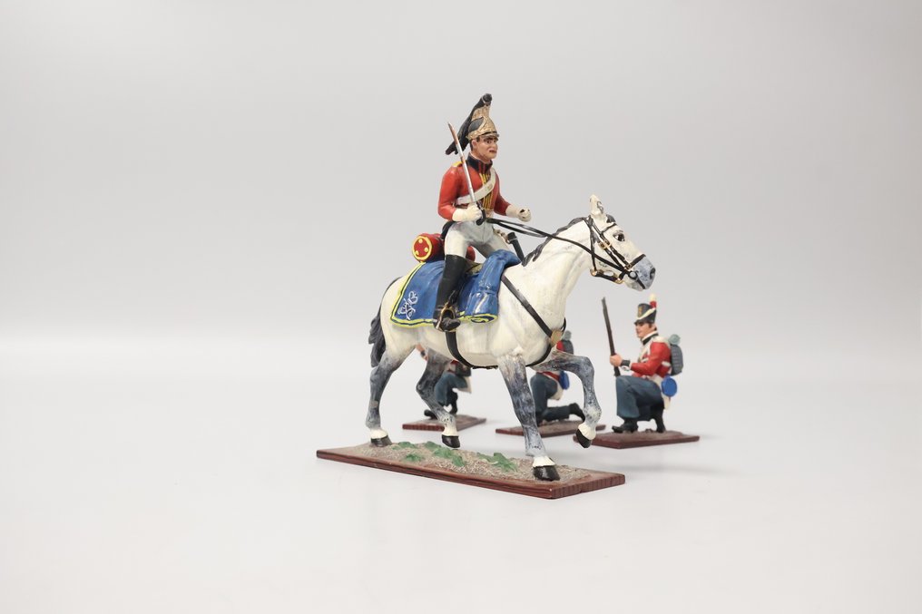 Distler - Figur - 4x stuks Britse Soldaten (4) - Legering #2.1