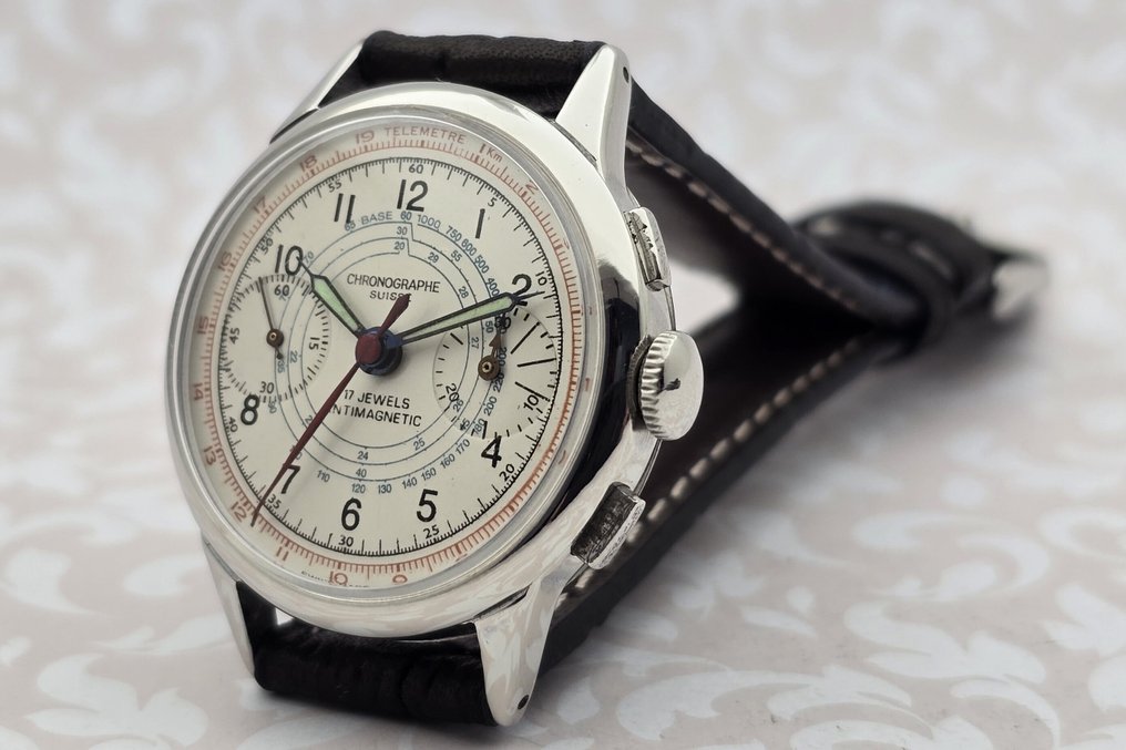 Chronographe Suisse - Cal. Landeron 48 - χωρίς τιμή ασφαλείας - Άνδρες - 1900-1949 #1.0