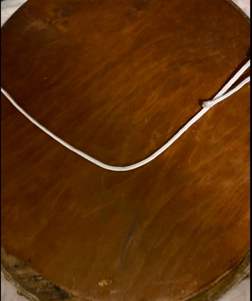 Spegel - Slipad glasrand - Antik oval väggspegel #2.1