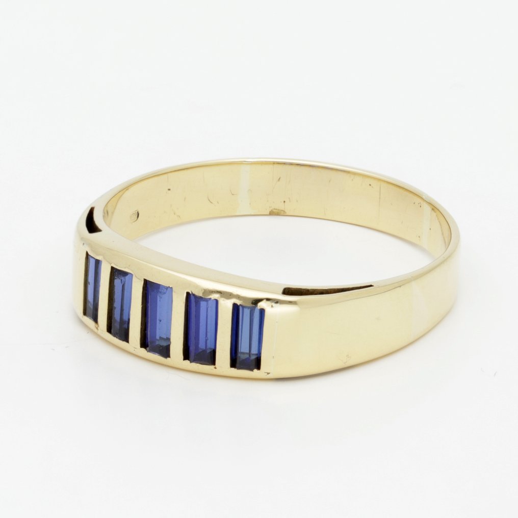 戒指 - 18K包金 黄金 - Saffier #1.0