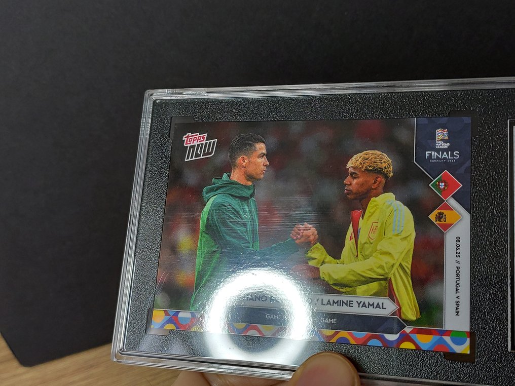 Topps Now Nations League - Cristiano Ronaldo & Lamine Yamal - SGC 10 Graded card #4.3
