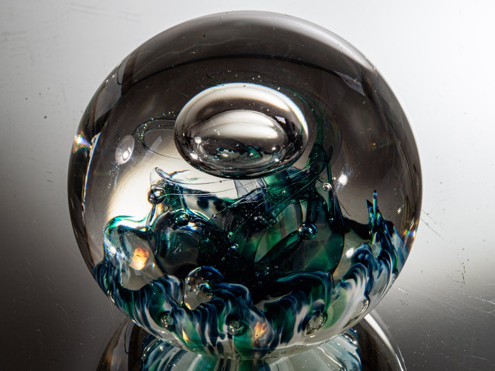 Selkirk Glass - David McGregor - 紙鎮 - "Caress" (1991)  - Ø 7,3 cm - 玻璃 #4.3