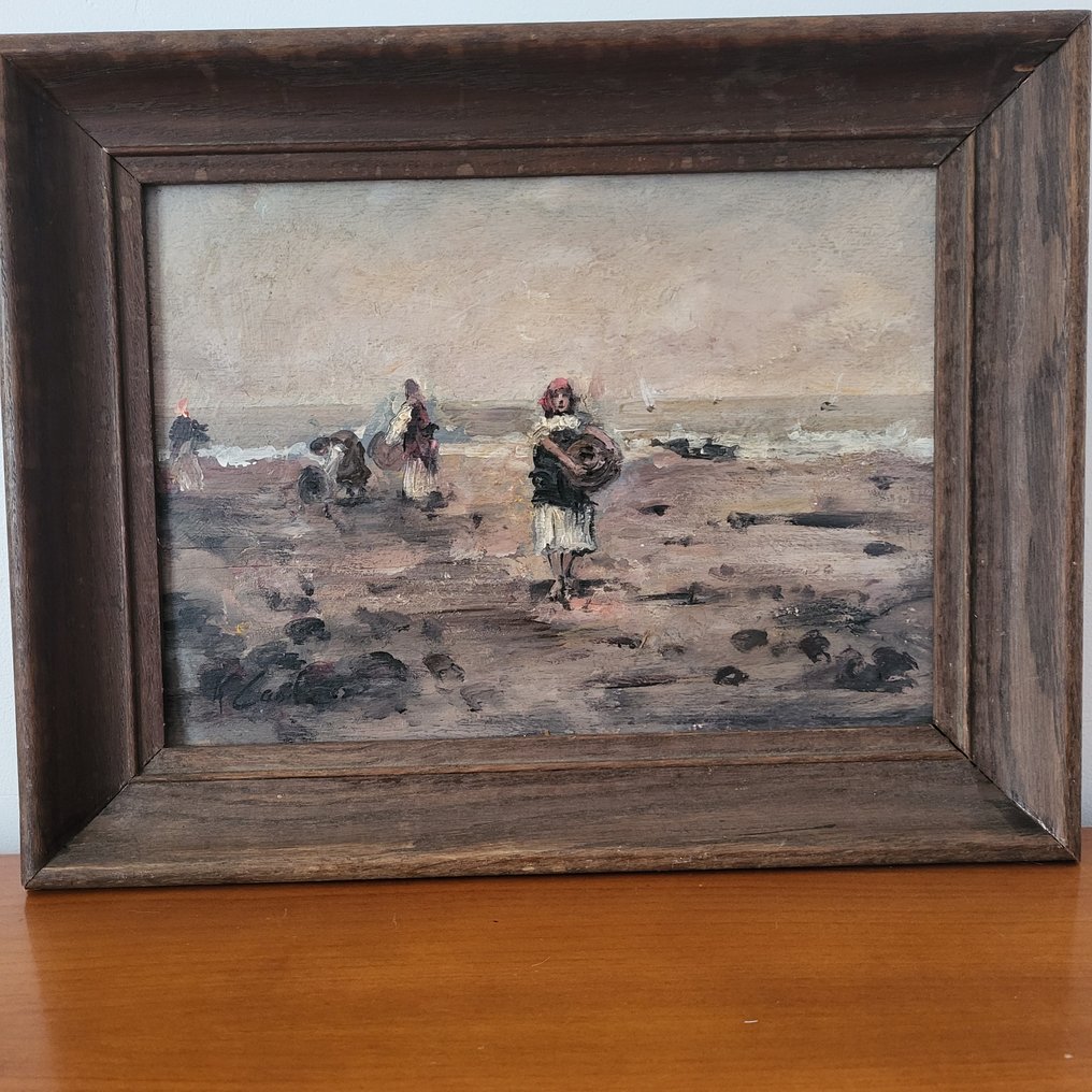 Alfred Casile (1848-1909) - Ramassage de coquillages #1.0